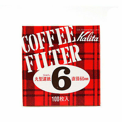Kalita Round Paper Filters 68mm - 100 Sheets For Coffee Makers