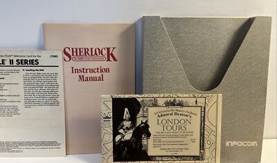 Sherlock: The Riddle of the Crown Jewels 1988 Infocom Game