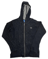 Adidas Originals Premium Essentials Full-Zip Hoodie Black Women s Small