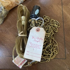 Vintage Brass Finish Swag-lite Complete Kit With 12' Chain 15' Cord & Hardware