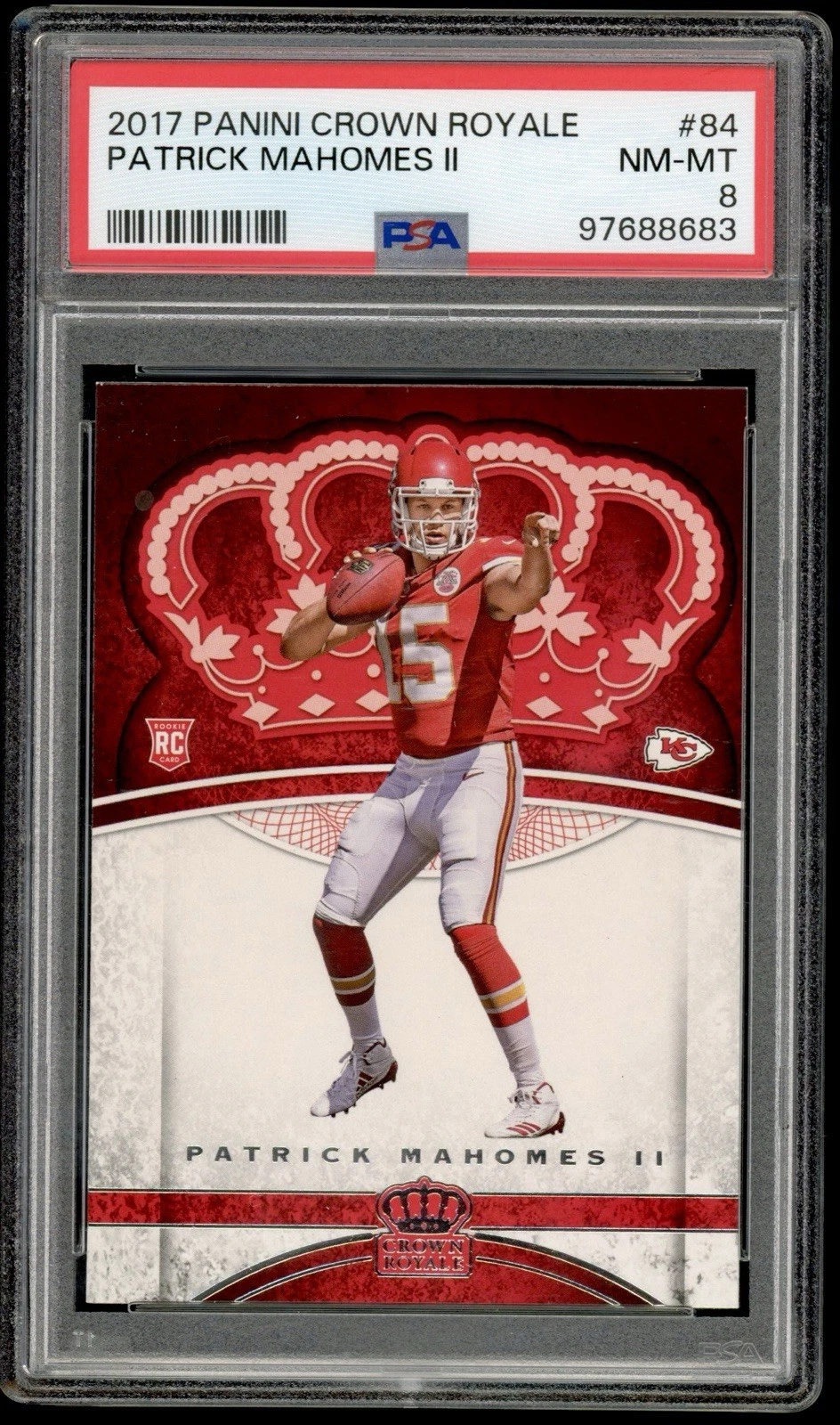 Patrick Mahomes trading card