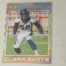 VON MILLER INSERT CARD 2019 ILLUSIONS CLEAR SHOTS GOLD #CS-VM BRONCOS 