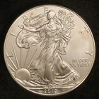2012 American Silver Eagle Unc 1 oz .999 Silver Dollar Slight Tone Starting