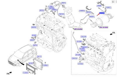 HYUNDAI i30 PD MK3 Abgastemperatursensor 392302GGB2 NEU ORIGINAL - Bild 1 von 2