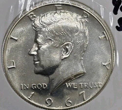 1967 KENNEDY Half Dollar 40% SILVER SMS UNCIRCULATED JFK 50c US Coin