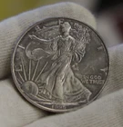 1996 US Silver Eagle $1 Nice Unc Key Toned