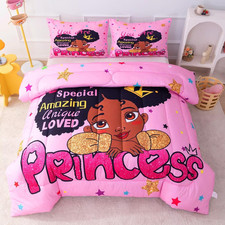 Black Girl Comforter Sets Twin,Black Girl Magic Bedding Set,African American Com