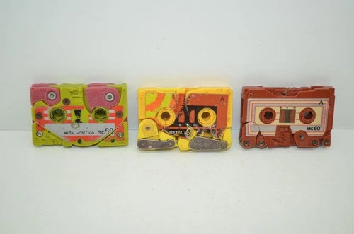 Transformers G1 Decepticon Cassette Slugfest Steeljaw Ramhorn Lot Vintage 1986