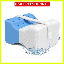 Cooling Knee Pillow for Side Sleepers, Gel Memory Foam Leg Pillows for Side S...
