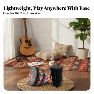 African Djembe Lightweight Rope - Tuned Djembe Artisan - Made for Adults, Kids