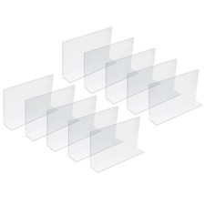 10Pcs Reusable Plastic Shelf Dividers for Home Transparent Store Goods Separator