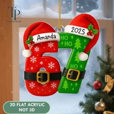 Funny 67 Ornament, Teen Meme Gift, Gen Alpha Christmas Decor