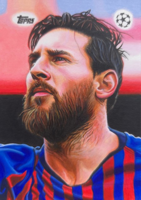 1/1 2026 Topps UEFA Lionel Messi Sketch Kris Penix *Artist Proof*