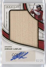 2023 Panini Immaculate Jumbo Bat Signatures 2/25 Jordan Lawlar #JBS-JL Auto 13t5