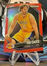 2024-25 Panini Prizm Black Pau Gasol #265 Red Prizm /299 LA Lakers