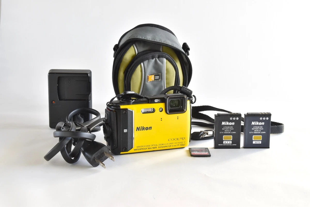 Nikon Coolpys AW130 Compact Jaune, étanche, UHD 4K, 16MP, Zoom 5x. Idéal Pour Les Sports Outdoor !