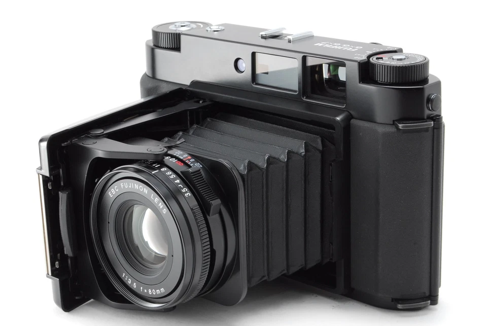 LEER!![Casi COMO NUEVA] Cámara fotográfica profesional Fuji Fuji Fujifilm GF670 negra de JAPÓN Foto 3 de 4