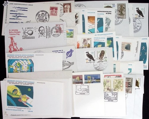 /// GERMANY - 100 FDC, COVER, POSTCARD - SPACE