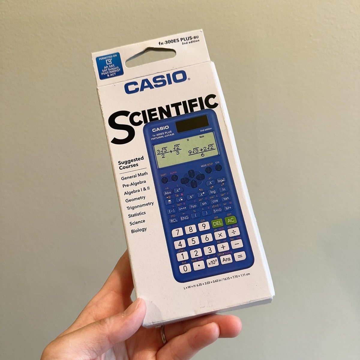 Casio 2nd Edition 16-Digit Solar Powered Scientific Calculator