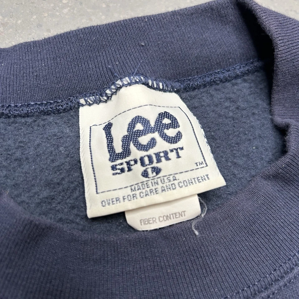 Sudadera De Colección Dallas Cowboys Adulto XL Azul Marino Cuello Redondo NFL Lee Sport Años 90 Foto 3 de 4