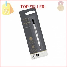 PARKER QUINK Rollerball Pen Ink Refill, Medium, Black
