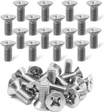 16-Pack Stainless Steel Brake Disc Rotor Screws for Front Color: 16 PCS Silver