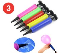 Pompa Gonfia Palloncini 3 Pz Pompetta Manuale per Gonfiare Palloni Compleanno 