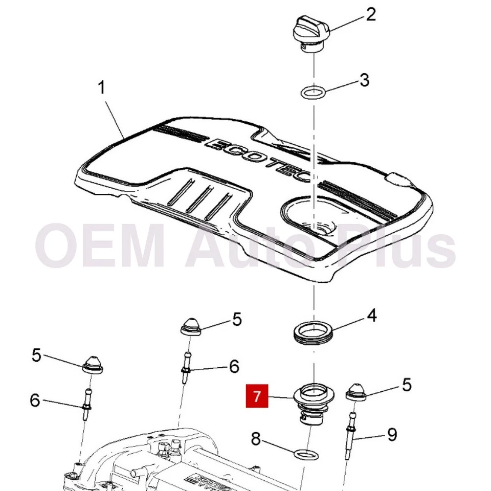Engine Oil Filler Tube OEM supplier for 2006 2007 2008 Chevrolet 2.4L 2.2L 2.0L Foto 2 de 4