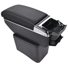NEW Dual Layer Armrest Car Central Storage Box For VW Polo  Mk56R 2010-17 UK
