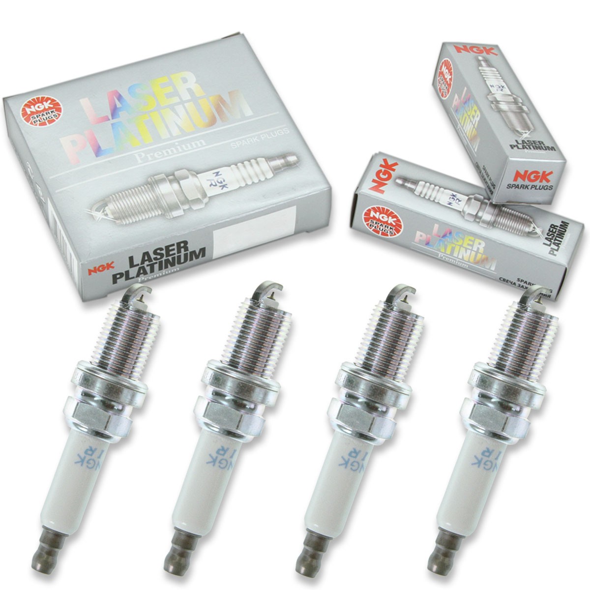 4 pcs NGK Laser Platinum Spark Plugs for 2014-2016 Cadillac ELR 1.4L L4 - zs