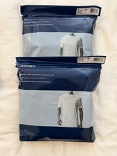 Jockey Classics Crew Neck TShirts XL Black StayDry Moisture Wicking 2 packs of 3