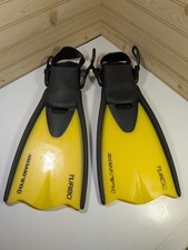 U.S Divers Kids Scuba Diver Fins Adjustable Size L/XL Yellow