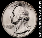 1955 Washington Quarter- Silver Choice Gem Brilliant Uncirculated Luster #i8039