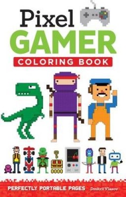 Pixel Gamer Coloring Book: Perfectly Portable Pages (On the Go) - VERY GOOD