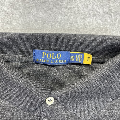 Polo Ralph Lauren Poloshirt Herren XLT XL Tall Grau Fleisch Pony Classic Golf - Bild 4 von 9