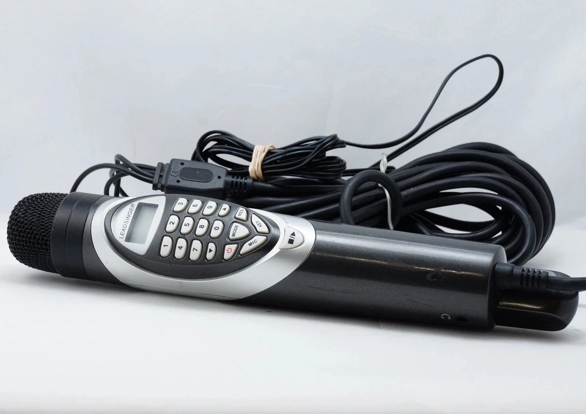 Microphone Karaoké Leadsinger LS-3700T – Filaire – Avec Cartouche Classic Rock – Noir