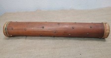 Vintage Rain Stick Folk Music Bamboo Stick Leather Ends