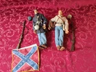 2-GI Joe 12" Civil War Soldier Figures.  Billy Yank & Johnny Red.
