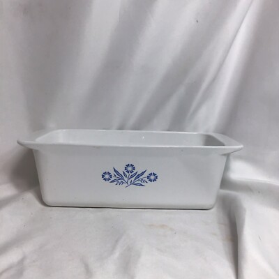 Corning Ware Blue Cornflower Bread Loaf Pan P-315-B 9