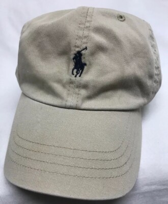 Polo Ralph Lauren Hat Cap Khaki Tan Strapback Script Spellout Black Pony Lo Pro Vintage POLO Sport Ralph Lauren Hat 1990 main image 2