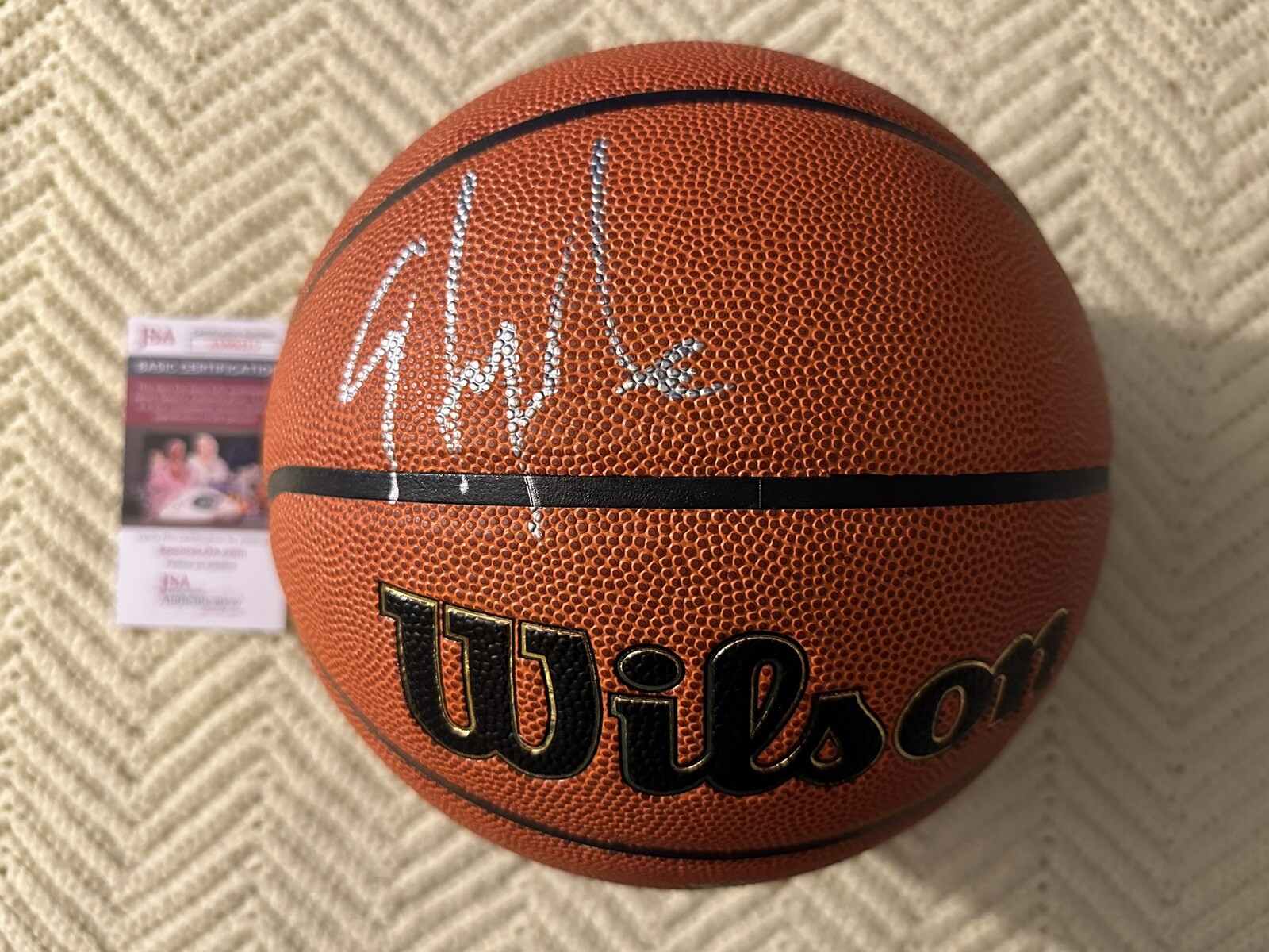 Carmelo Anthony Autographed Signed Basketball JSA Authentication COA Stay Melo 