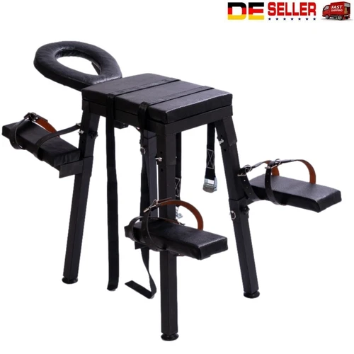 Spanking Bank Tragbare Bank Auspeitschen BDSM Bank Fessel Strafbock mit Kopfstüt - Bild 1 von 13