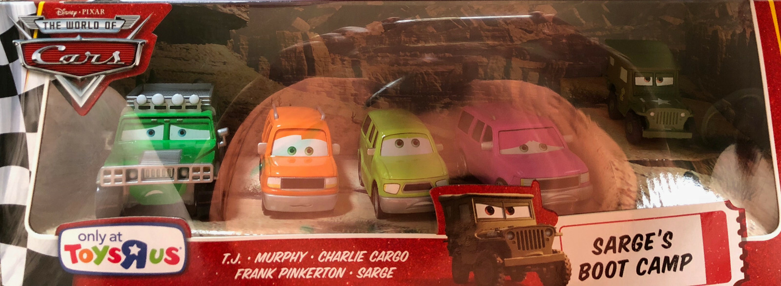 Disney PIXAR World of Cars MINI ADVENTURES SARGE & MCQUEEN Sarge's Boot ...