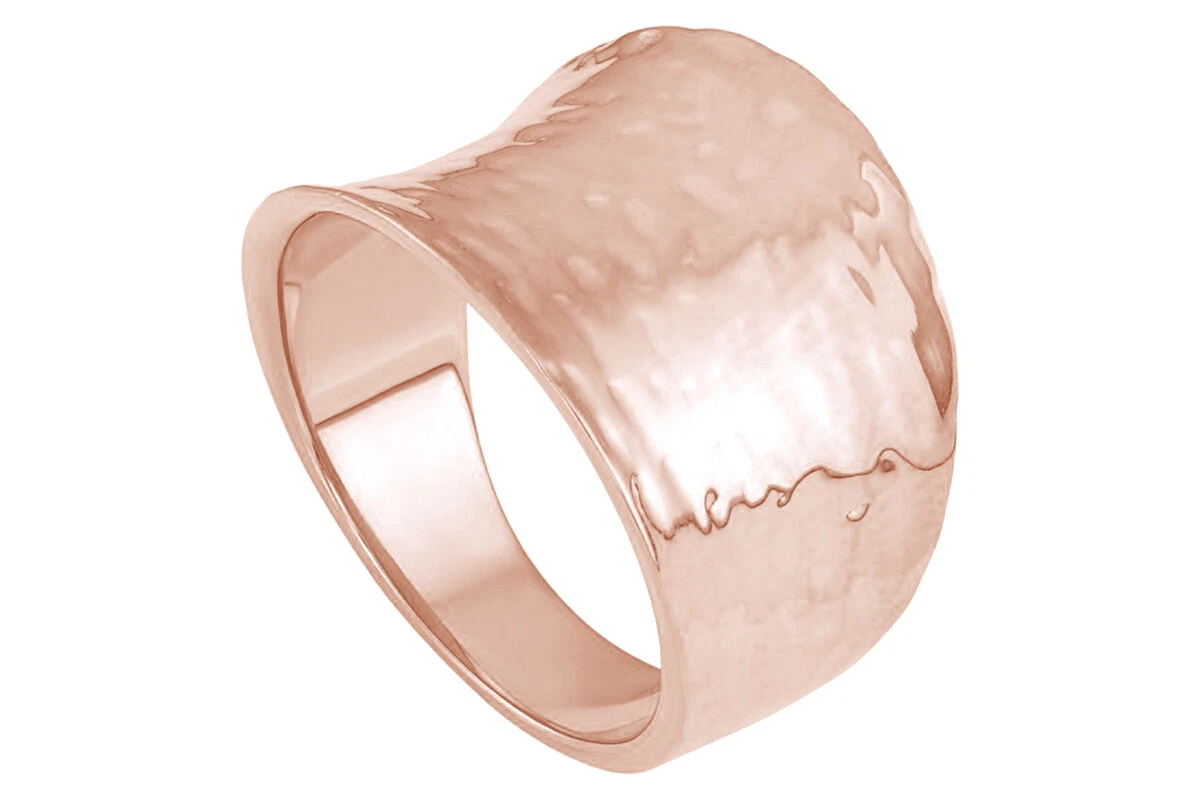 Rose gold shop cigar band ring