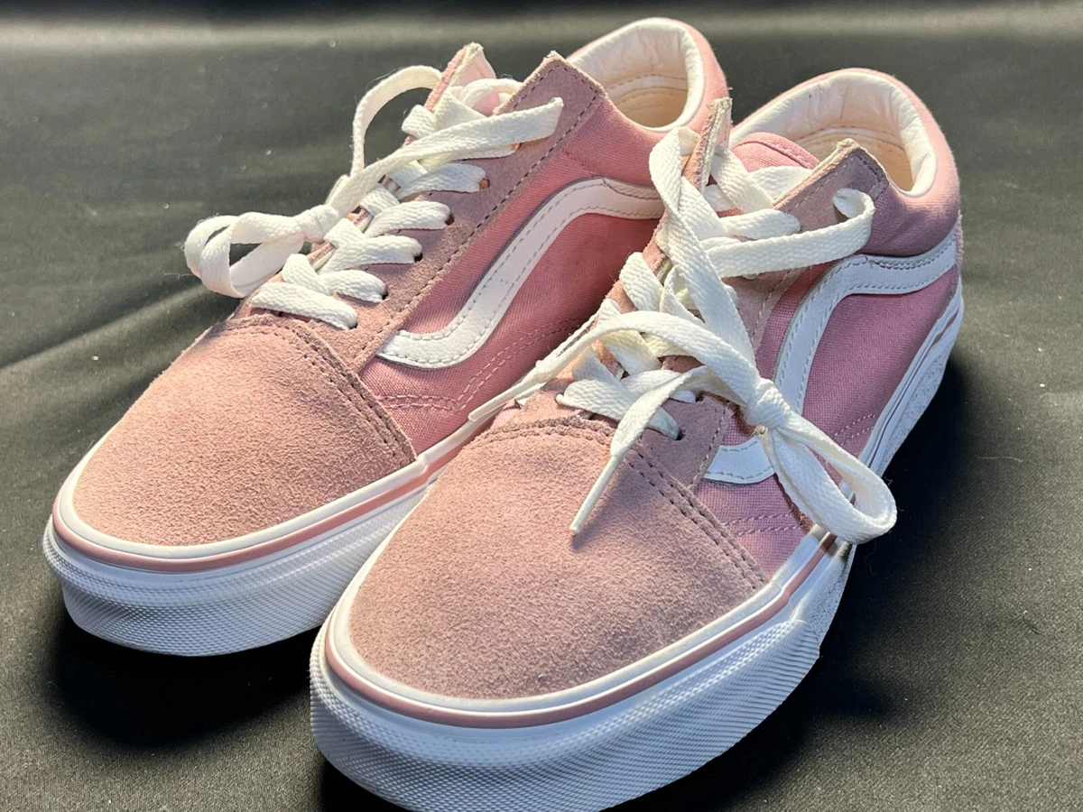 Reduktion beundring sø VANS Old Skool Low Top Pink White Suede Mens Size 6 Womens Size 7.5 CLEAN  CLEAN | eBay