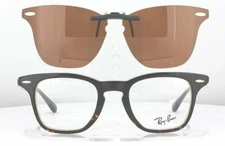 Custom Made for Ray-Ban 5244-45X20-F Polarized Clip-On Sunglasses (Eyeglasses No