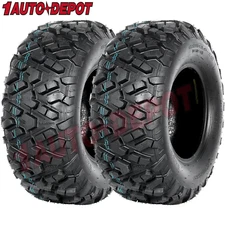Set of 2, 25x10-12 ATV Tires, 6PR 25x10x12 25*10-12 All Terrain UTV Rear Tyres
