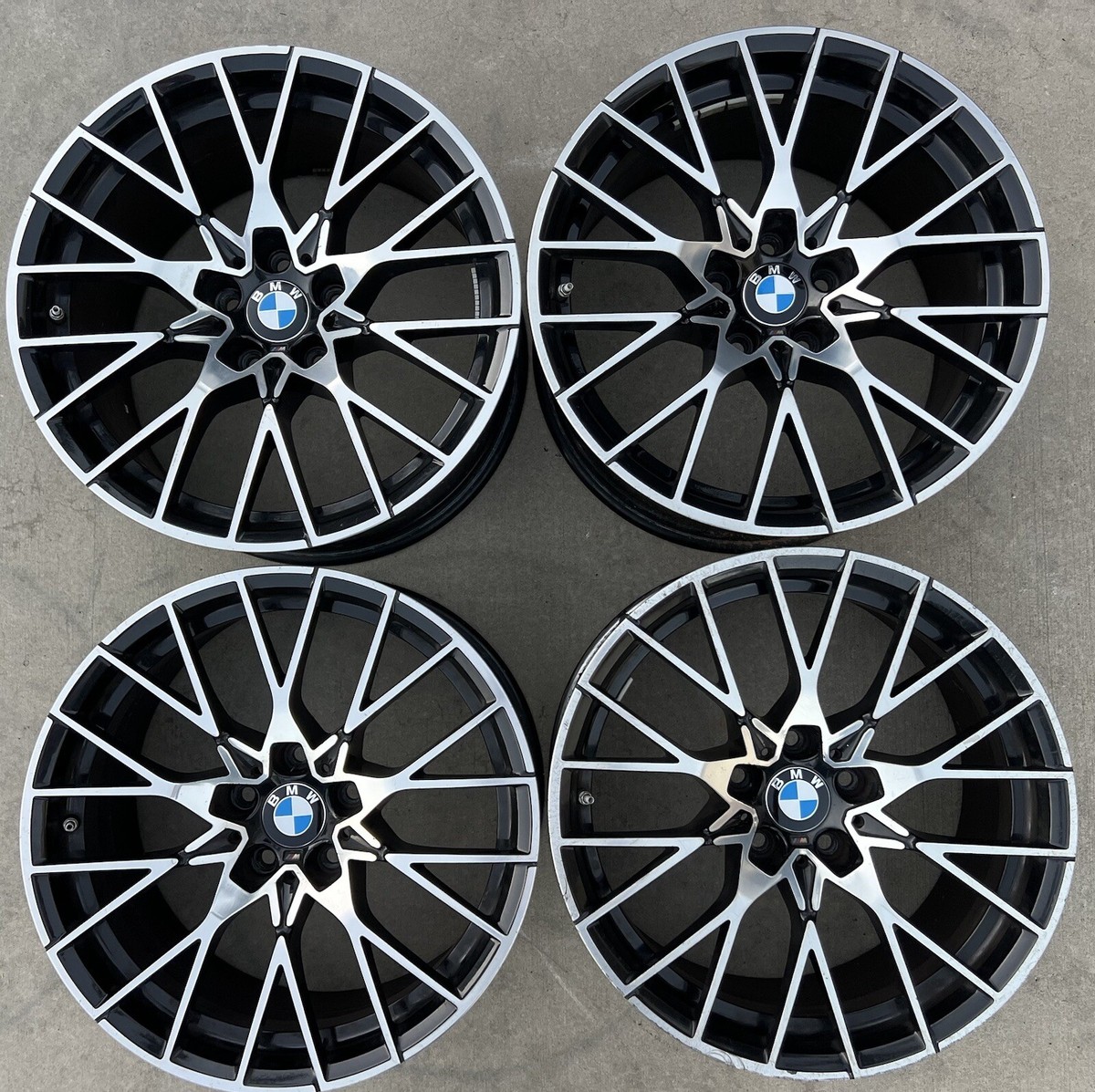 Set of FOUR Genuine OEM BMW F87 M2 Competition 788M 19” Wheels