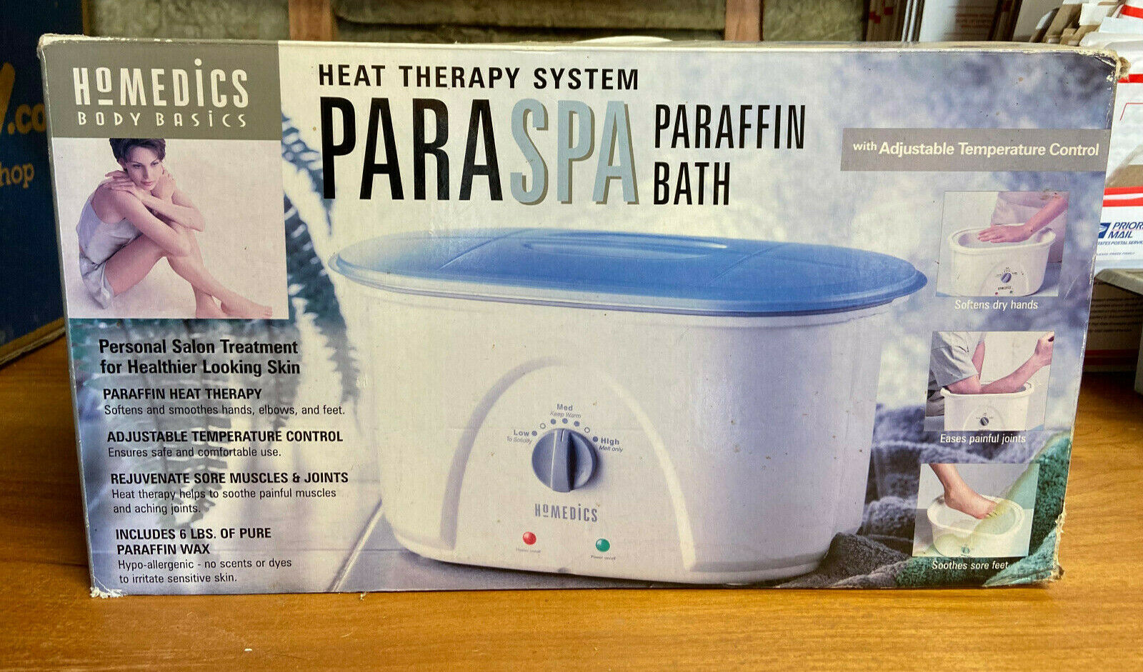 HOMEMEDICS ParaSpa Paraffin Bath - Heat Therapy System - New Old Stock 