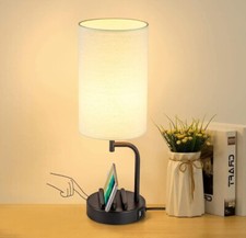 Image of Dreamholder Touch Control USB Table Lamp, 3-Way Dimmable Bedside Desk Lamp